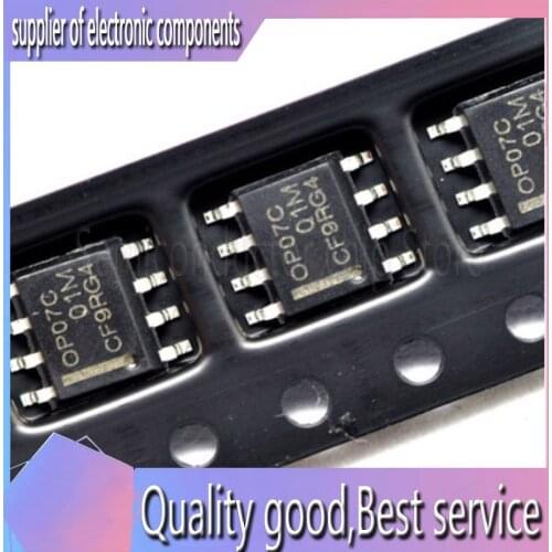 10PCS Brand New Original OP07 OP07C OP07CDR SOP8 Operational Amplifier Low Noise Bipolar Op Amps
