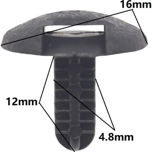 100 Pcs Car Body Trunk Trim Panel Fastener Clip For Toyota Nissan Plastic Rivets