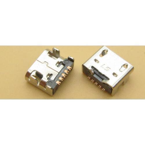 200pcs Dock Connector Charging Port Mini Micro USB connector Jack socket For LG Intuition VS950 V700 V410 V400 V500 V507 V510