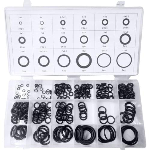 225 pcs Rubber O Ring O-Ring Washer Seals Watertightness Assortment Different Size With Plactic Box Kit Set 1set or 3sets O-Ring