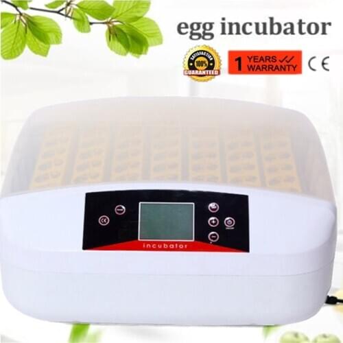 Home Use 56 Eggs Incubator Automatic Egg Incubator Poultry Hatcher Temperature Control Digital Humidity Display Chickens Ducks