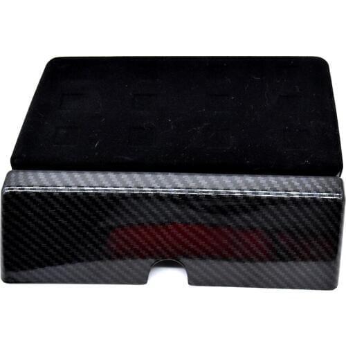 For Tesla Model X Model S 2012 2013 2014 2015 2016 2017 2018 Carbon Style Center Console Storage Box Drawer Tray