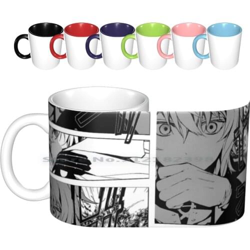 Shocked Mika Ceramic Mugs Coffee Cups Milk Tea Mug Seraph Of The End Owari No Seraph Mika Mikaela Hyakuya Qlexq Anime Manga