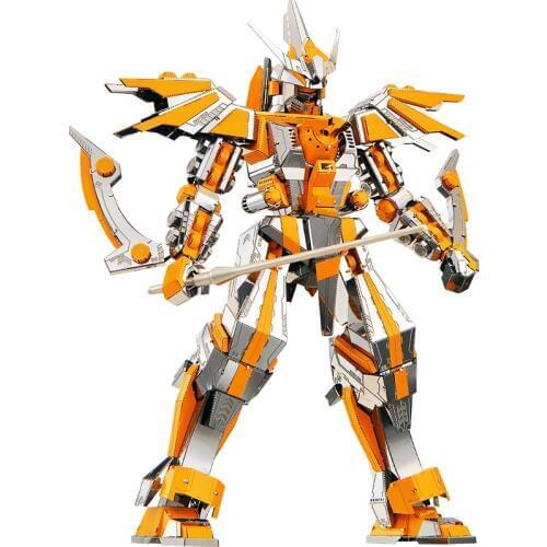 2018 Piececool warrior models 3D Metal Nano Puzzle Crescent Blade Armor Kits DIY 3D Laser Cutting Models Jigsaw Toys for adults