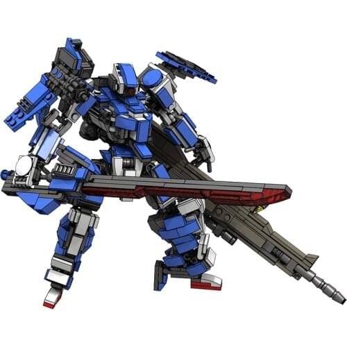 Robots Warrior Building Blocks Toys Soldier Armor Anime Figure Model Mech Action Figure Assembling Block Dolls Kids Toys