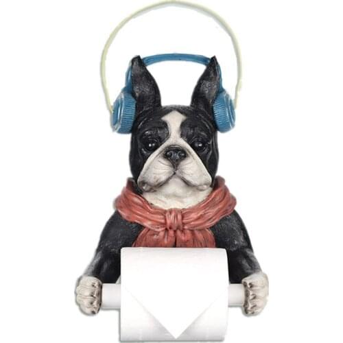 MUSIC DOGS WALL SCULPTURE DECORATION RESIN ART&CRAFT FLOWER POT PAPER HOLDER STATUE 3D ANIMAL WALL HANGING DECORATIONS R276