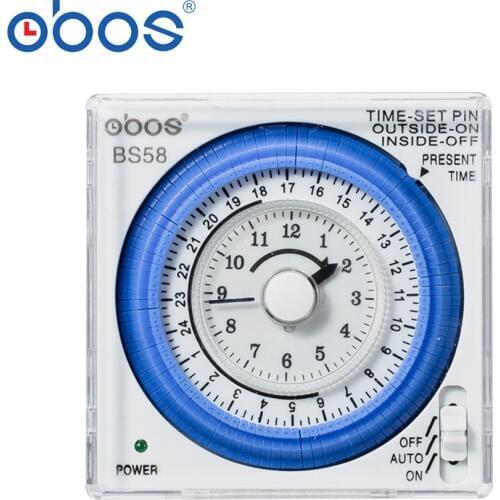 New timer switch BS58 small panel type AC110V~240V 16A cycle work every day