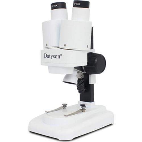 Datyson 20X Eyepiece Magnification 2X Objective Magnification Stereo Microscope 40X Magnification with LED Light Source 2X0007