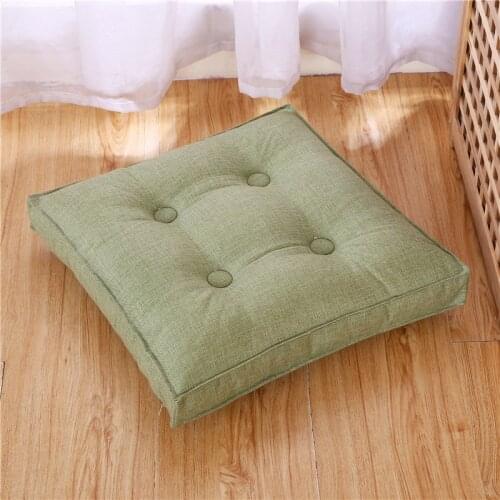 Four Seasons Solid Color Throw Pillow Soft Sofa Window Chair Cushions Thickened Tatami Mattress Butt Pads for Sitting Driving
