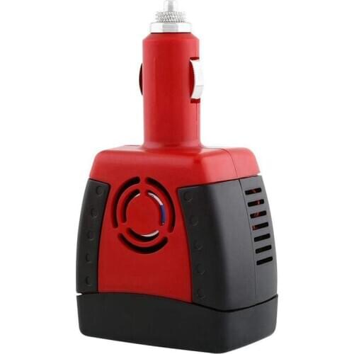 150W Power Inverter DC 12V to AC 220V Car Outlet Voltage Adapterwith 0.5A USB Charging Ports
