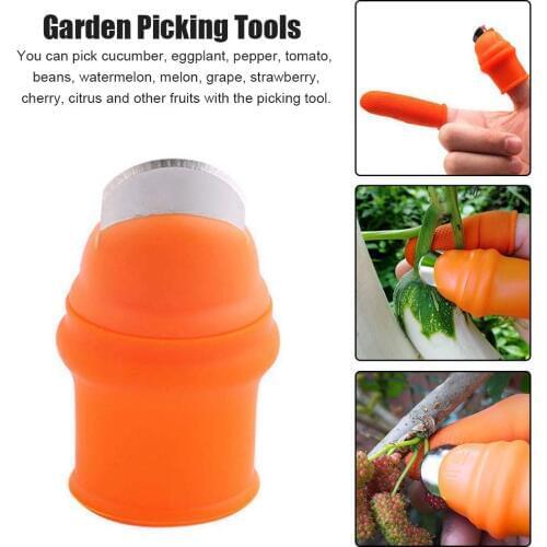 Silicone Thumb Cutter Separator Finger Tools Picking Device For Garden Harvesting Plant Gardening