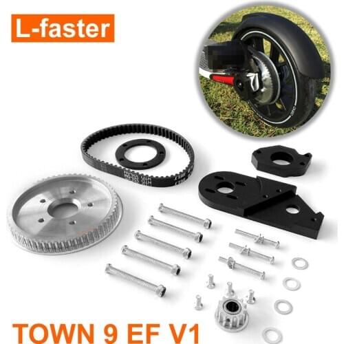 L-faster Town 9EF V1 Scooter Old Model Electric Belt Drive Components Without Motor