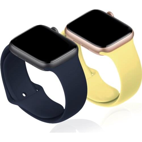 Sport strap for apple watch 6 SE 5 4 band 44mm 40mm iwatch 3 2 band 42mm 38mm silicone watchband smartwatch bracelet correa