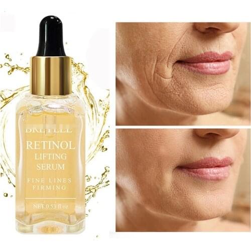 Retinol Serum Anti-Aging Lifting Firming Collagen Facial Essence Remove Wrinkles Relieve Fine Lines Repair Tighten Skin