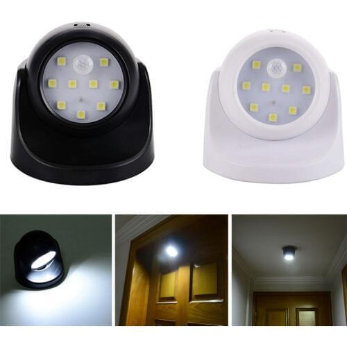Outdoor Wall Light Wireless PIR Motion Sensor Wall Lamp Stairs Closets Porch Light Auto ON/Off Night Lights For Pathways Home