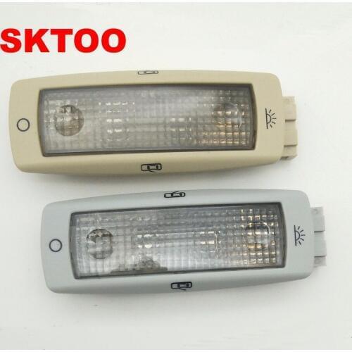 SKTOO Grey or Beige rear Reading lights dome lamp interior light FOR Volkswagen Passat B5 Golf 4 Bora polo 3B0 947 291