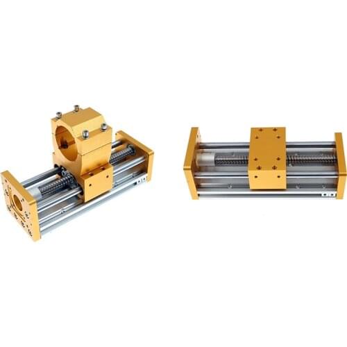 Zaxis Table Aluminum Sliding 120mm Stoke Engraving Machine Accessories Nema 23/57 Stepper Motor Spindle Diameter 52mm