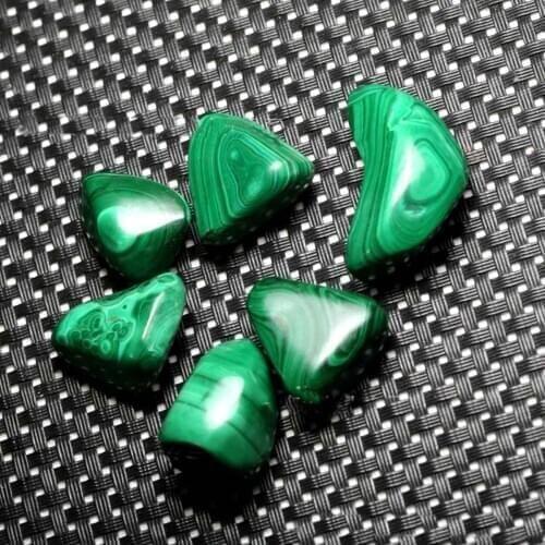 Green Spicy Kite Rolling Stone Healing Billowing Reiki Chakra Crystal Gem Terrace Garden Decoration 6pcs/Set
