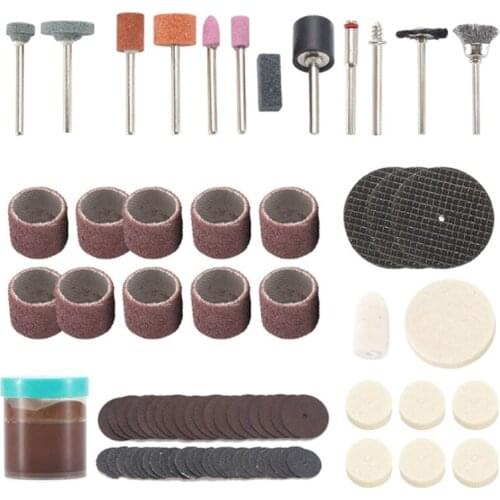 105Pcs Electric Mini Drill Bit Kit Abrasive Rotary Tool Accessories Set for Dremel Grinding Sanding Polishing Cutting