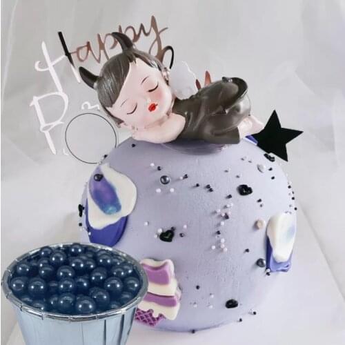 15g Edible Black Pearlescent Sugar Beads Cake Decoration Fondant DIY Pearl Ball Cake Sprinkles Free Shipping