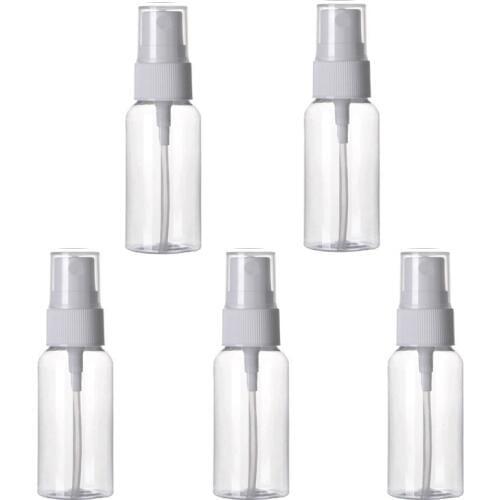5pcs Empty Cosmetics Transparent Atomizer Liquid Spray Bottle 30ml