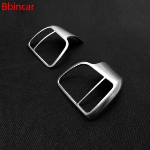Bbincar ABS Chrome Steering Wheel Cover Trim Decorative Auto Interior Accessories For Toyota Highlander Kluger XU50 2014 2015