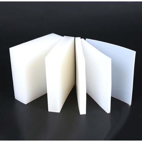 White Silica Rubber Cushion Plate Rubber Cushion Plate Soft Rectangular Cushion and Shock Absorption Pad Machinery