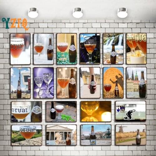 Belgium Beer Retro Tin Sign Plaque Metal Vintage Wall Bar Home Art Man Cave Room Decor 30X20CM DU-10458A