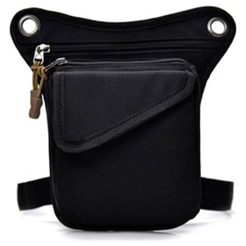 Men Motorcycle Rider Nylon Drop Leg Bag Tactical Military Belt Waist Fanny Pack