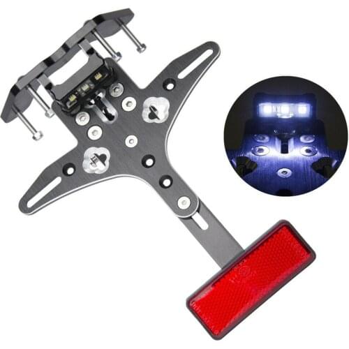 For Suzuki GSXR1000 2009-2015 2013 2014 GSXR 1000 Motorcycle Adjustable Angle Aluminum License Number Plate Frame Holder Bracke