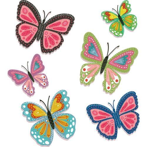 A group of beautiful butterfly patch iron on patches ironing applications for clothing stripes for clothes toppe applique stripe
