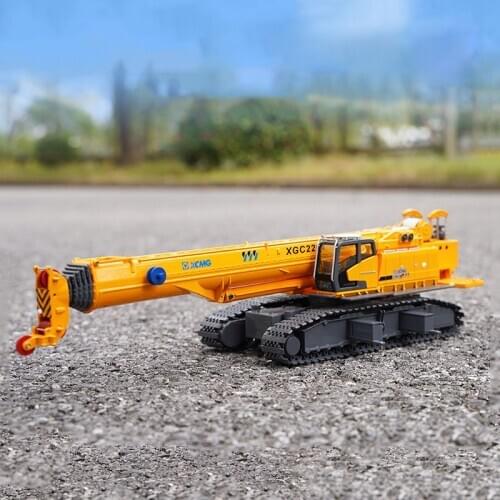 Die Casting 1/50 Truck Models XGC220T Telescopic Boom Crawler Crane Crane Alloy Engineering Model Toys Collection Gifts Display