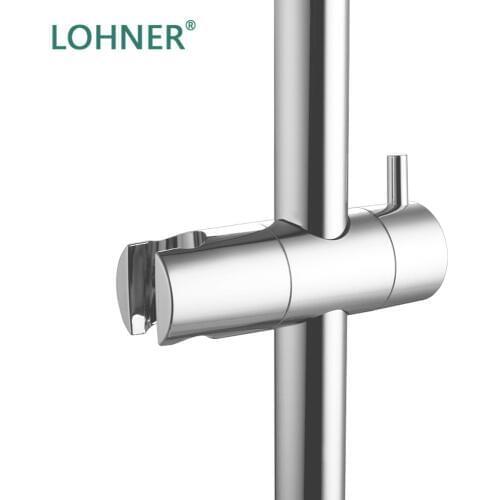 Lohner Hand Held Shower Head Holder Slider Bar Height Angle Adjustable Sprayer Holder Shower Rod Replacement