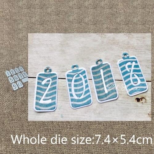 New Design Craft Metal stencil mold Cutting Dies number label decoration scrapbook die cuts Album Paper Card Craft Embossing