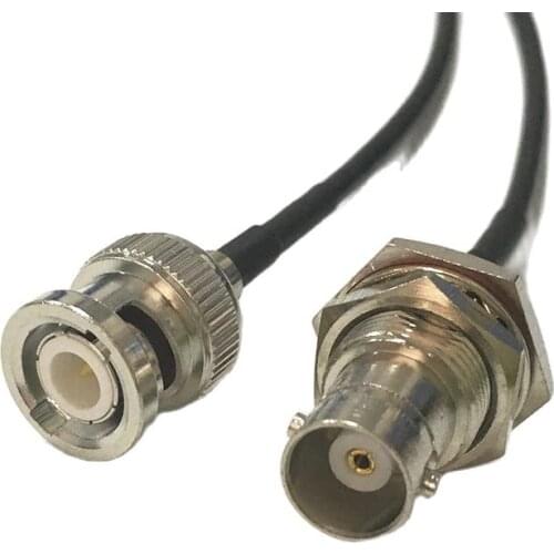 New Modem Coaxial Pigtail BNC Male plug Connector Switch BNC Female Jack Connector RG174 Cable 20CM Adapter