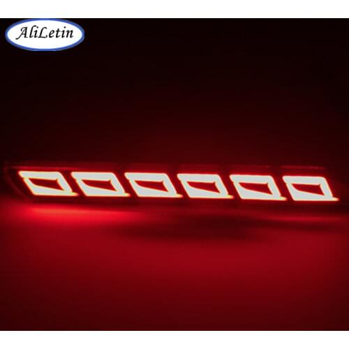 New upgrade LED back Tail Rear Bumper Reflector Light For Toyota Wish Sienna Camry Reiz Verso harrier fortuner