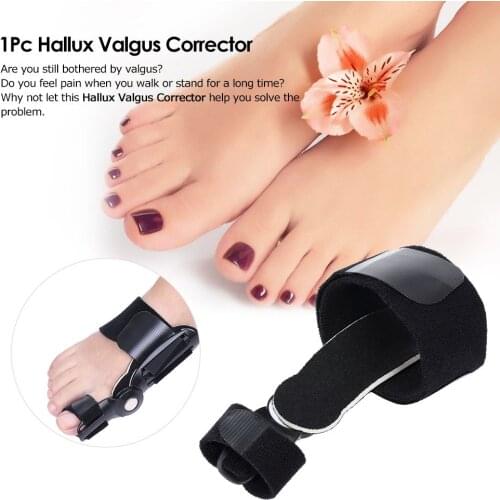 1pc Adjustable Big Toe Corrector Bunion Splint Hallux Straightener Feet Pain Relief Orthopedic Foot Care Tool