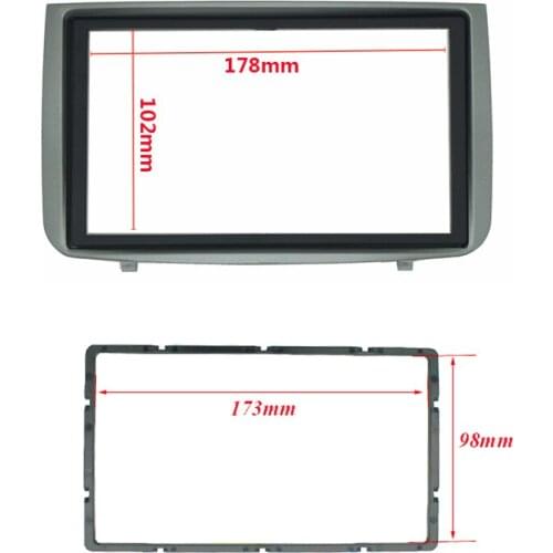 Car Dashboard Fascia For ALFA ROMEO 147 Radio DVD Stereo CD Panel Dash Double 2 Din Mounting Installation Trim Face Frame Kit