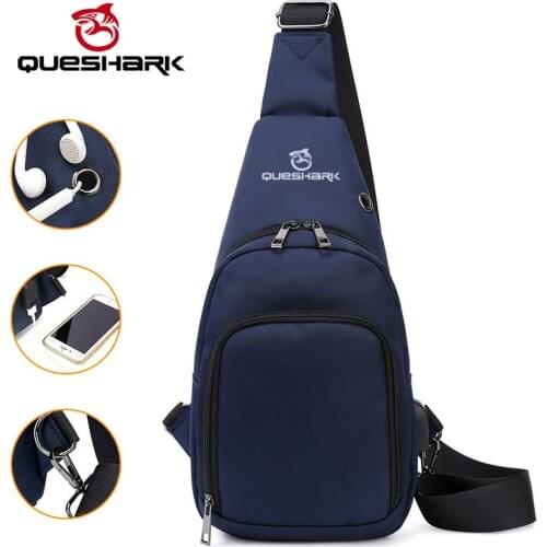 QUESHARK Professional Oxford Cloth Waterproof Outdoor Camping Should Bag Multi-function Climbing Hiking Travelling Chest Bag