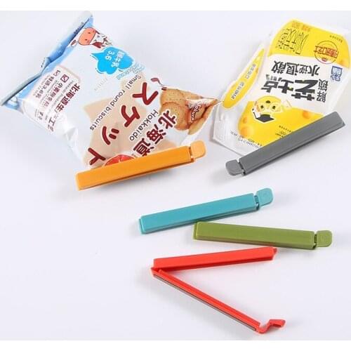 With Magnetic Suction Snack Seal Clip Kitchen Food Tea Moisture-Proof Sealing Clip Mouth Artifact Refrigerator Stickers