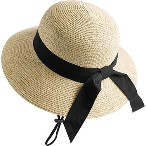 New Summer Sun Hat Hat Visor Temperament Flat Straw Hats Womens Sea Beach Vacation Leisure Sunscreen Hat Шляпа Женская Шляпа