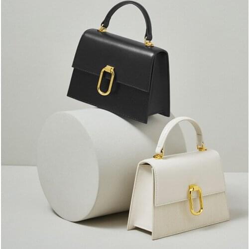 OUSSON 2021 New Design Soft Leather Crossbody Bag Fashion Elegant Small Square Tote Handbag Bag For Woman