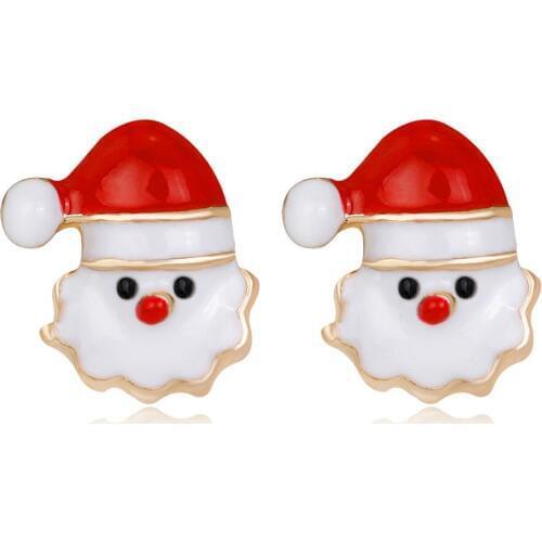 TTPAIAI 30 New Christmas Earrings Fashion Personality Santa Claus Earrings For Women Simple Lovely Jewelry Gift Accessories