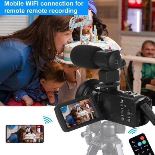 Video Camcorder 4K 48MP 16X Digital Zoom Handycam Built-in Fill Light Touch Screen Vlogging For Youbute Photography Recorder Cam