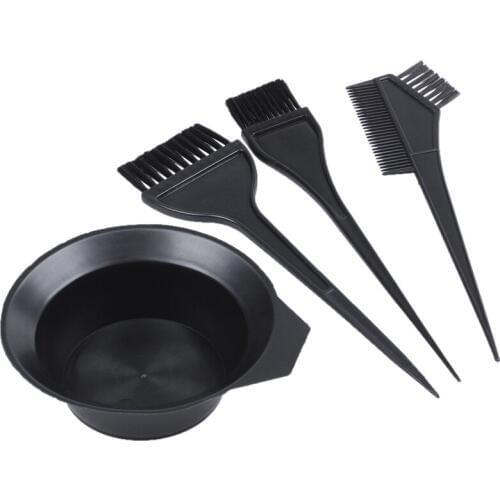 Hair Color Dye Bowl Comb Brushes Tool Kit Set Tint Coloring