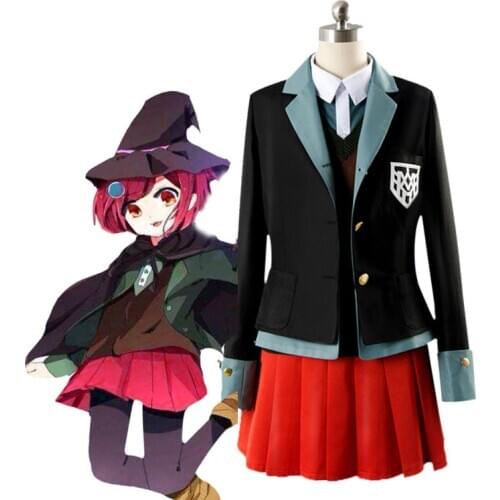 Yumeno Himiko Anime Danganronpa Cosplay Halloween Party Woman Japanese Uniform Cosplay Costumes Coat+Shirt+Vest+Skirt Hat