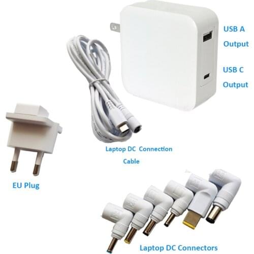 USB C Type C Laptop Charger Notebook Adapter For Phone Tablet Macbook Spectre 13 Yoga Universal Laptop Adapter