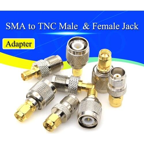 1PCS SMA To TNC Connectors Type Male Female RF Connector Adapter Test Converter Kit Transmission Cables TNC To SMA connector