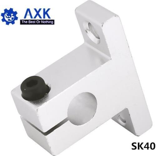 2pcs/lot SK40 40mm linear bearing rail shaft support XYZ Table CNC Router SH40A