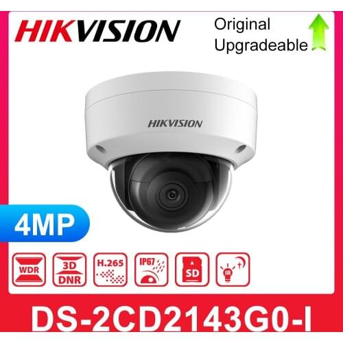 4MP HIK IP camera DS-2CD2143G0-I Original surveillance camera POE 4MP Dome IR CCTV H265